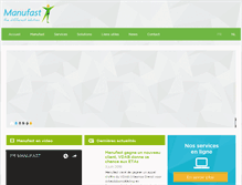 Tablet Screenshot of manufast.be